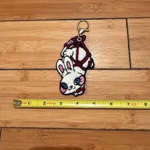 Iron Yokai Shibari Bunny Keychain #yoga #gym #shubari #rabbit #japan